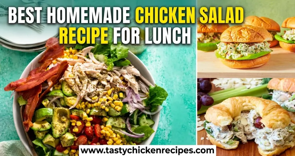 Homemade chicken salad recipe perfect for lunch and meal prep